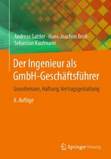 Der Ingenieur als GmbH-Geschäftsführer - Andreas Sattler, Hans-Joachim Broll, Sebastian Kaufmann