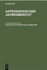 Die Literatur des Jahres 1965 - 