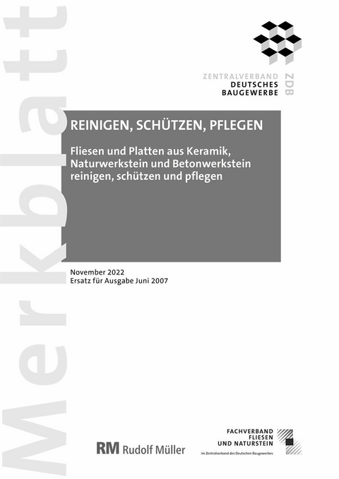 Merkblatt Reinigen, Schützen Pflegen (PDF) 2022-11 -  Rudolf Voos