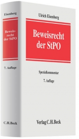 Beweisrecht der StPO - Ulrich Eisenberg