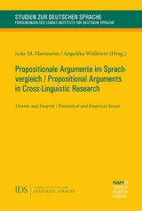 Propositionale Argumente im Sprachvergleich / Propositional Arguments in Cross-Linguistic Research - 