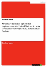 Myanmar's response options for implementing the United Nations Security Council Resolution (UNSCR). Potential Risk Analysis - Mathias Jahn