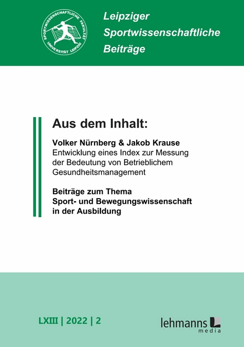 Leipziger Sportwissenschaftliche Beiträge - 