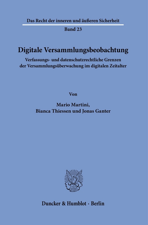 Digitale Versammlungsbeobachtung. -  Jonas Ganter