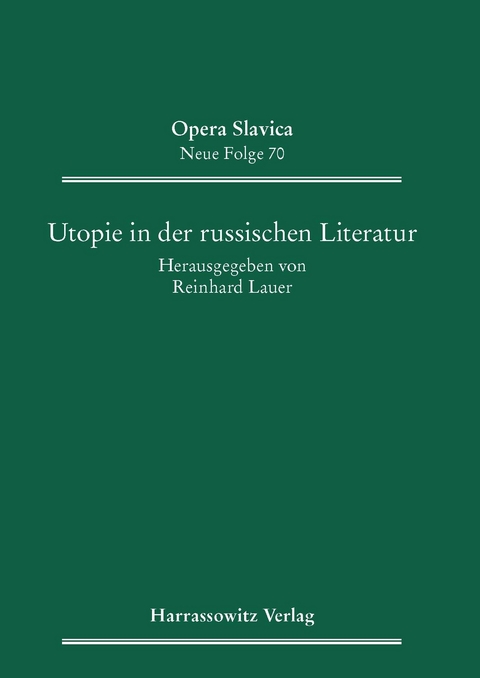 Utopie in der russischen Literatur - 