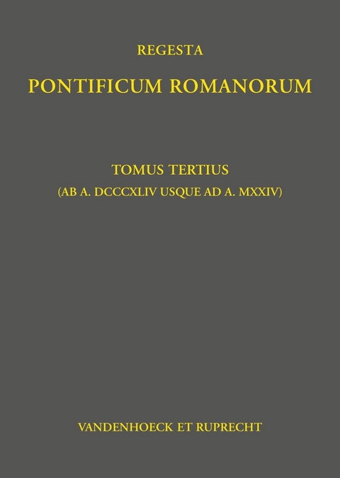 Regesta Pontificum Romanorum -  Philipp Jaffé