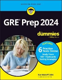 GRE Prep 2024 For Dummies with Online Practice -  Ron Woldoff