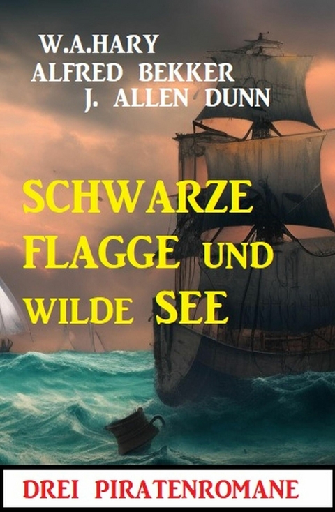 Schwarze Flagge und wilde See: Drei Piratenromane -  Alfred Bekker,  W. A. Hary,  J. Allan Dunn