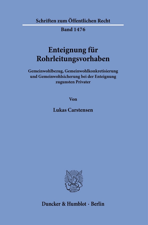 Enteignung für Rohrleitungsvorhaben. -  Lukas Carstensen