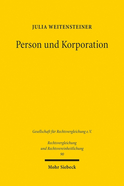 Person und Korporation -  Julia Weitensteiner