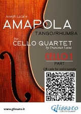 Cello 1 part of "Amapola" for Cello Quartet - Joseph Lacalle, a cura di Francesco Leone