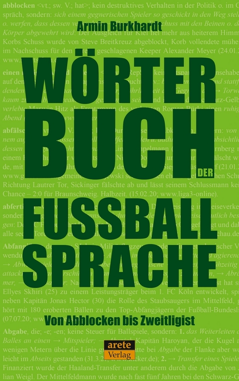 Wörterbuch der Fußballsprache - Armin Burkhardt