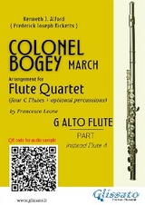 Alto Flute (instead Flute 4) part of "Colonel Bogey" for Flute Quartet - Kenneth J.Alford, Frederick Joseph Ricketts, a cura di Francesco Leone