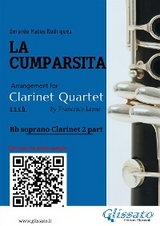 Bb Clarinet 2 part "La Cumparsita" tango for Clarinet Quartet - Gerardo Matos Rodríguez