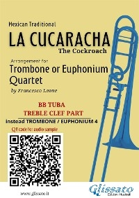 Bb tuba t.c. (instead Trombone 4) part of "La Cucaracha" for Quartet - Mexican Traditional, a cura di Francesco Leone