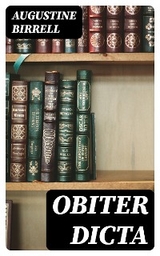 Obiter Dicta - Augustine Birrell