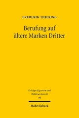 Berufung auf ältere Marken Dritter - Frederik Thiering