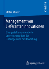 Management von Lieferanteninnovationen - Stefan Winter