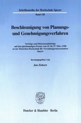 Beschleunigung von Planungs- und Genehmigungsverfahren. - 