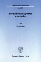 Produktionsintegrierter Umweltschutz. - Niels Griem