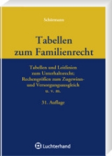 Tabellen zum Familienrecht - Schürmann, Heinrich