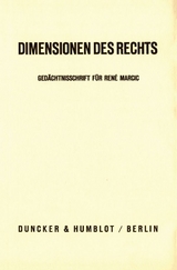 Dimensionen des Rechts. - 