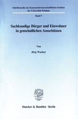 Sachkundige Bürger und Einwohner in gemeindlichen Ausschüssen. - Jörg Wacker