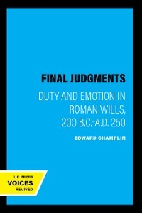 Final Judgments - Edward Champlin