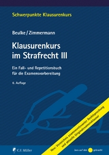 Klausurenkurs im Strafrecht III - Werner Beulke, Frank Zimmermann