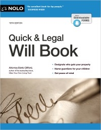 Quick & Legal Will Book - Denis Clifford