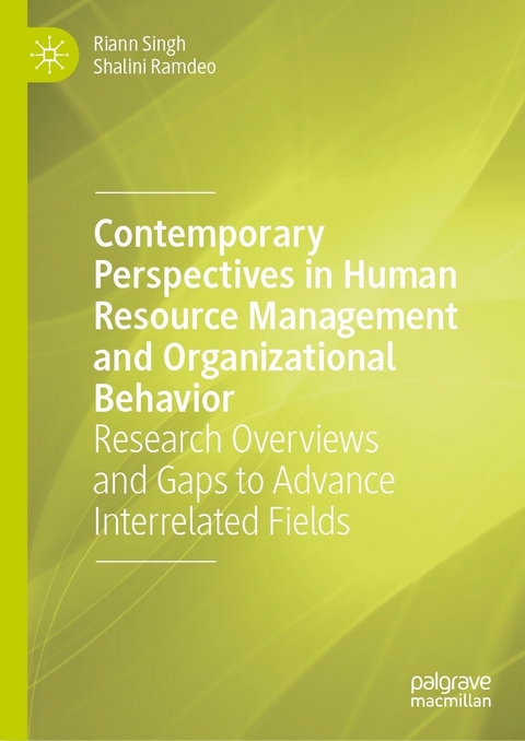 Contemporary Perspectives in Human Resource Management and Organizational Behavior - Riann Singh, Shalini Ramdeo