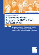 Klausurentraining Allgemeine BWL/VWL für Fachwirte - Andreas Werner