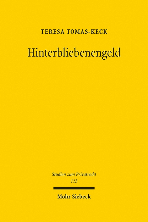 Hinterbliebenengeld -  Teresa Tomas-Keck