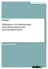 Wirksamkeit von Musiktherapie. Darstellung anhand eines Anwendungsbeispiels