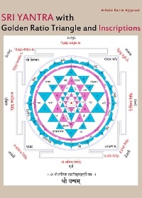 Sri Yantra with Golden Ratio Triangle and Inscriptions - Ashwini Kumar Aggarwal