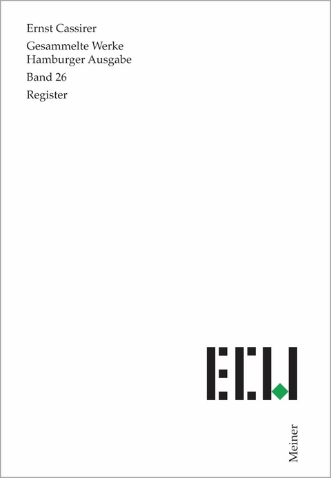 Register - Ernst Cassirer