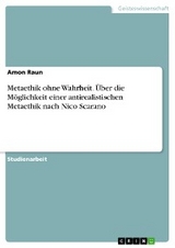 Metaethik ohne Wahrheit. Über die Möglichkeit einer antirealistischen Metaethik nach Nico Scarano - Amon Raun