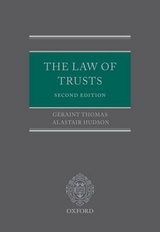 The Law of Trusts - Thomas, Geraint; Hudson, Alastair