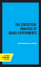 The Statistical Analysis of Quasi-Experiments - Christopher H. Achen