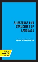 Substance and Structure of Language - 