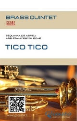 Tico Tico - Brass Quintet Score - Brass Series Glissato, a cura di Francesco Leone, Zequinha de Abreu