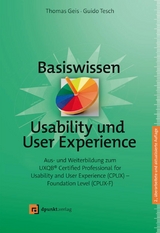 Basiswissen Usability und User Experience -  Thomas Geis,  Guido Tesch