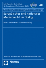 Europäisches und nationales Medienrecht im Dialog - 