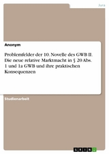 Problemfelder der 10. Novelle des GWB II. Die neue relative Marktmacht in § 20 Abs. 1 und 1a GWB und ihre praktischen Konsequenzen