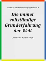 Die immer vollständige Grunderfahrung der Welt - Albert Marcus Kluge