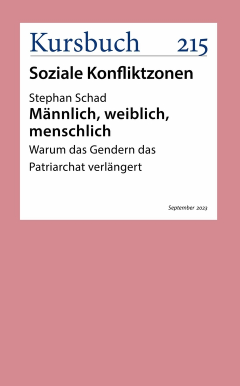 Männlich, weiblich, menschlich - Stephan Schad