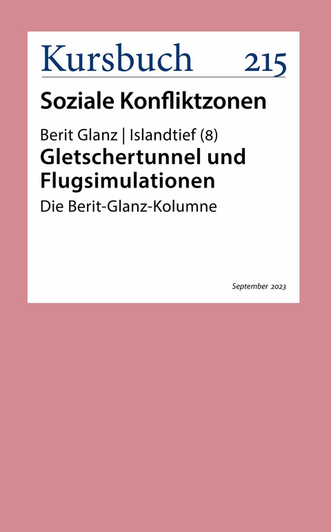 Gletschertunnel und Flugsimulationen - Berit Glanz