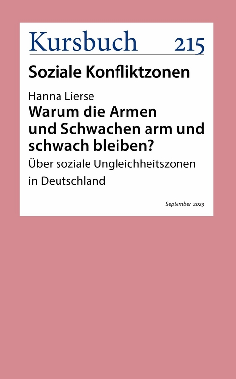 Warum die Armen und Schwachen arm und schwach bleiben? - Hanna Lierse