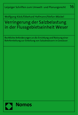 Verringerung der Salzbelastung in der Flussgebietseinheit Weser - Wolfgang Köck, Ekkehard Hofmann, Stefan Möckel