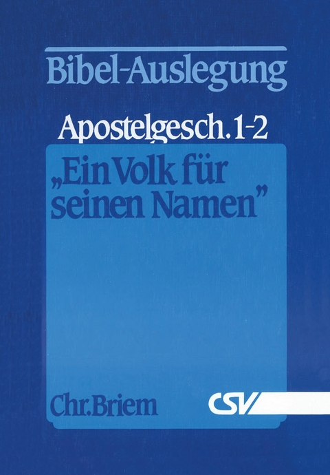 Ein Volk für seinen Namen - Christian Briem